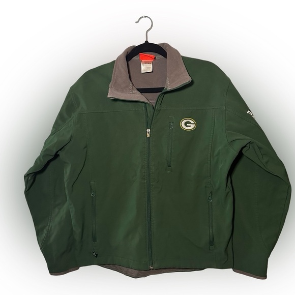 NFL Team Apparel Other - NFL Team Apparel Green Bay Packers Green Jacket Full Zip Size Medium Football